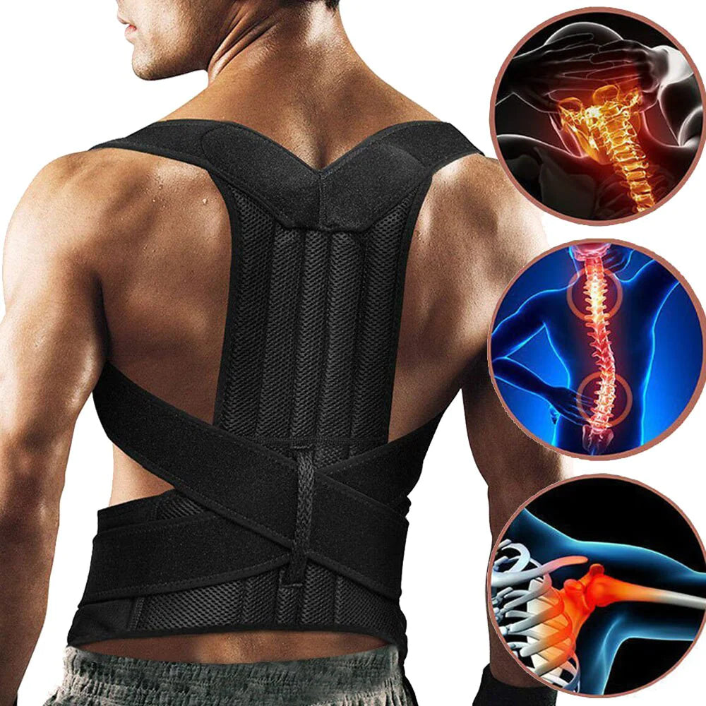 TrueVibe Adjustable Posture Corrector – Back & Shoulder Support Brace (Ships from USA in 4 Days)