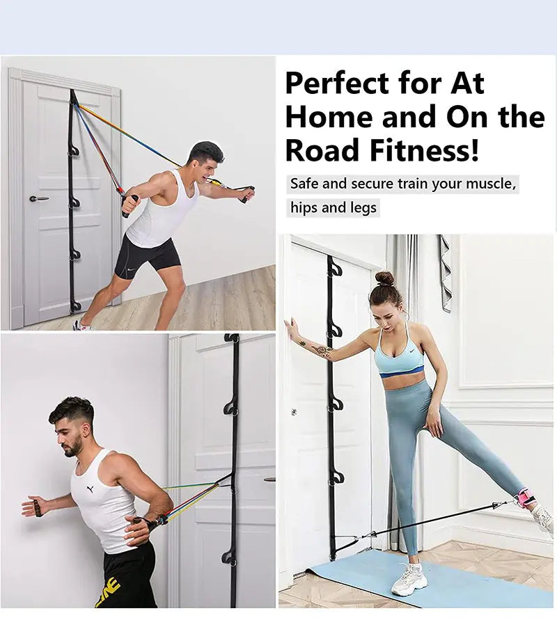 TrueVibe Resistance Band + Door Anchor Trainer – Home Workout Essential (Ships from USA)