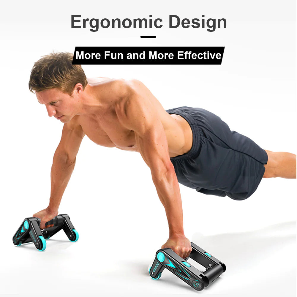 TrueVibe Elite Ab Roller – Compact Core Trainer for Home & Travel (Ships in 8 Days)