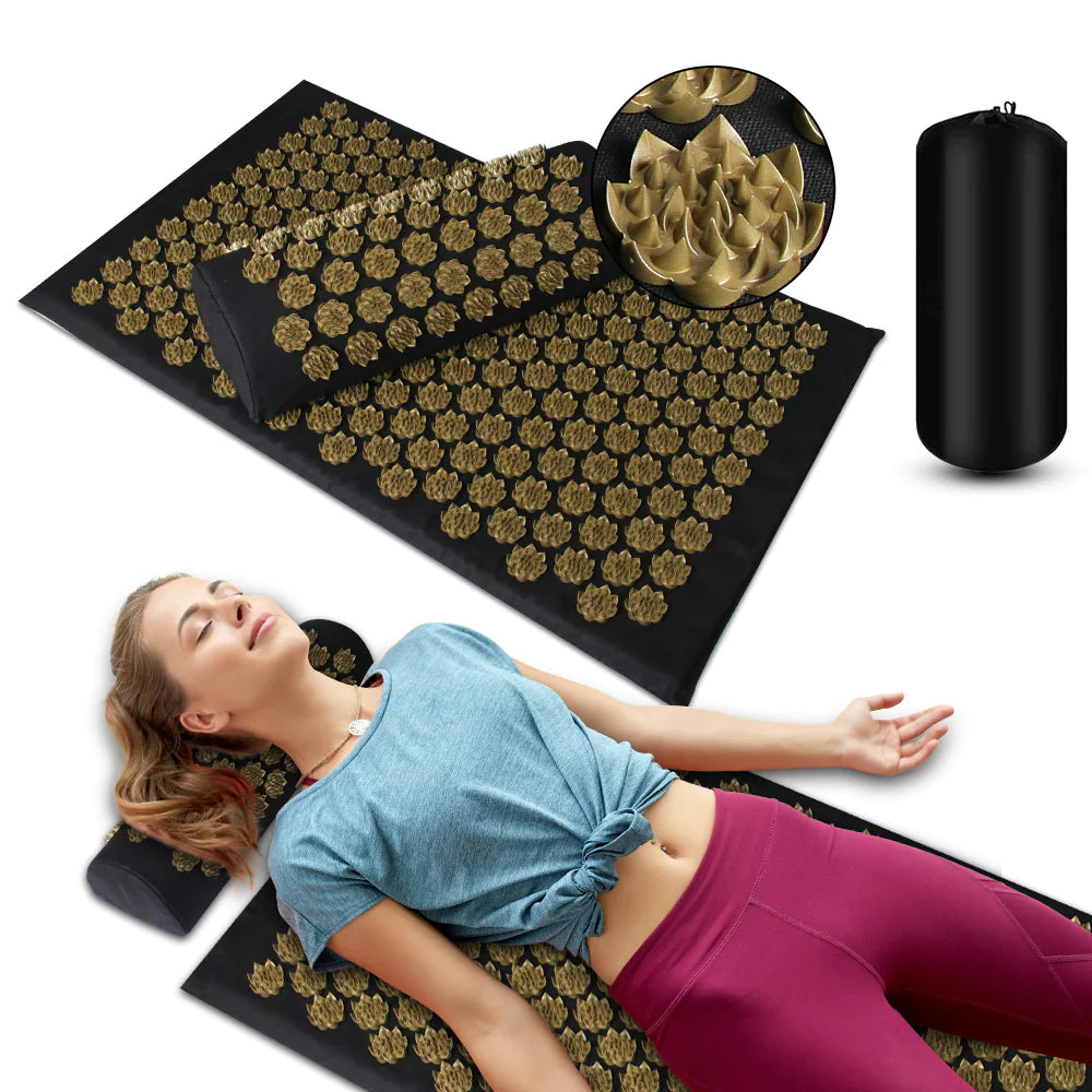 TrueVibe Acupressure Mat & Pillow Set – Natural Stress & Pain Relief (Ships in 8 Days)