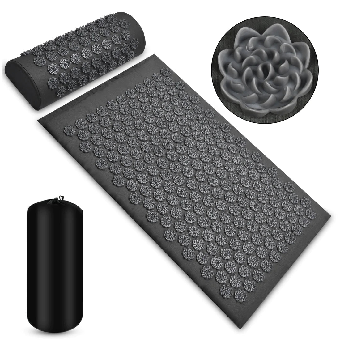 TrueVibe Acupressure Mat & Pillow Set – Natural Stress & Pain Relief (Ships in 8 Days)