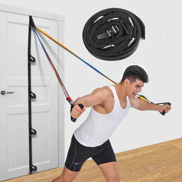 TrueVibe Resistance Band + Door Anchor Trainer – Home Workout Essential (Ships from USA)