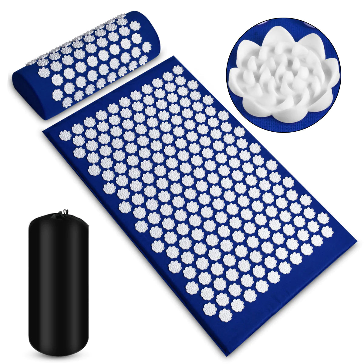 TrueVibe Acupressure Mat & Pillow Set – Natural Stress & Pain Relief (Ships in 8 Days)