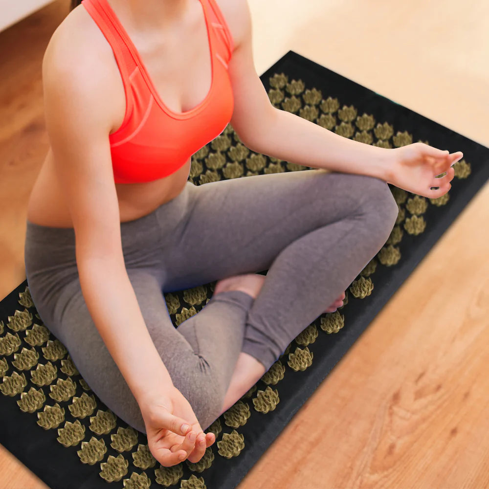 TrueVibe Acupressure Mat & Pillow Set – Natural Stress & Pain Relief (Ships in 8 Days)