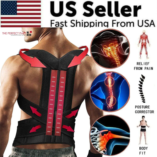 TrueVibe Adjustable Posture Corrector – Back & Shoulder Support Brace (Ships from USA in 4 Days)
