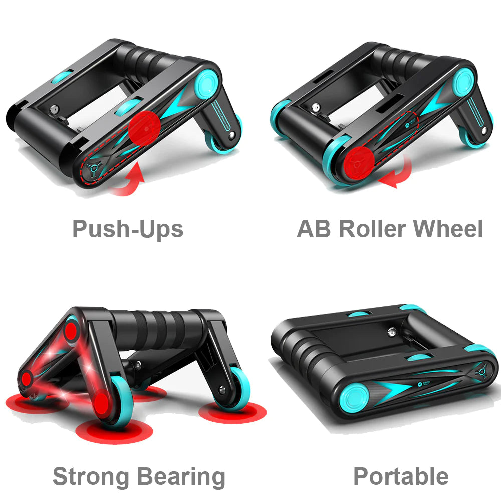 TrueVibe Elite Ab Roller – Compact Core Trainer for Home & Travel (Ships in 8 Days)