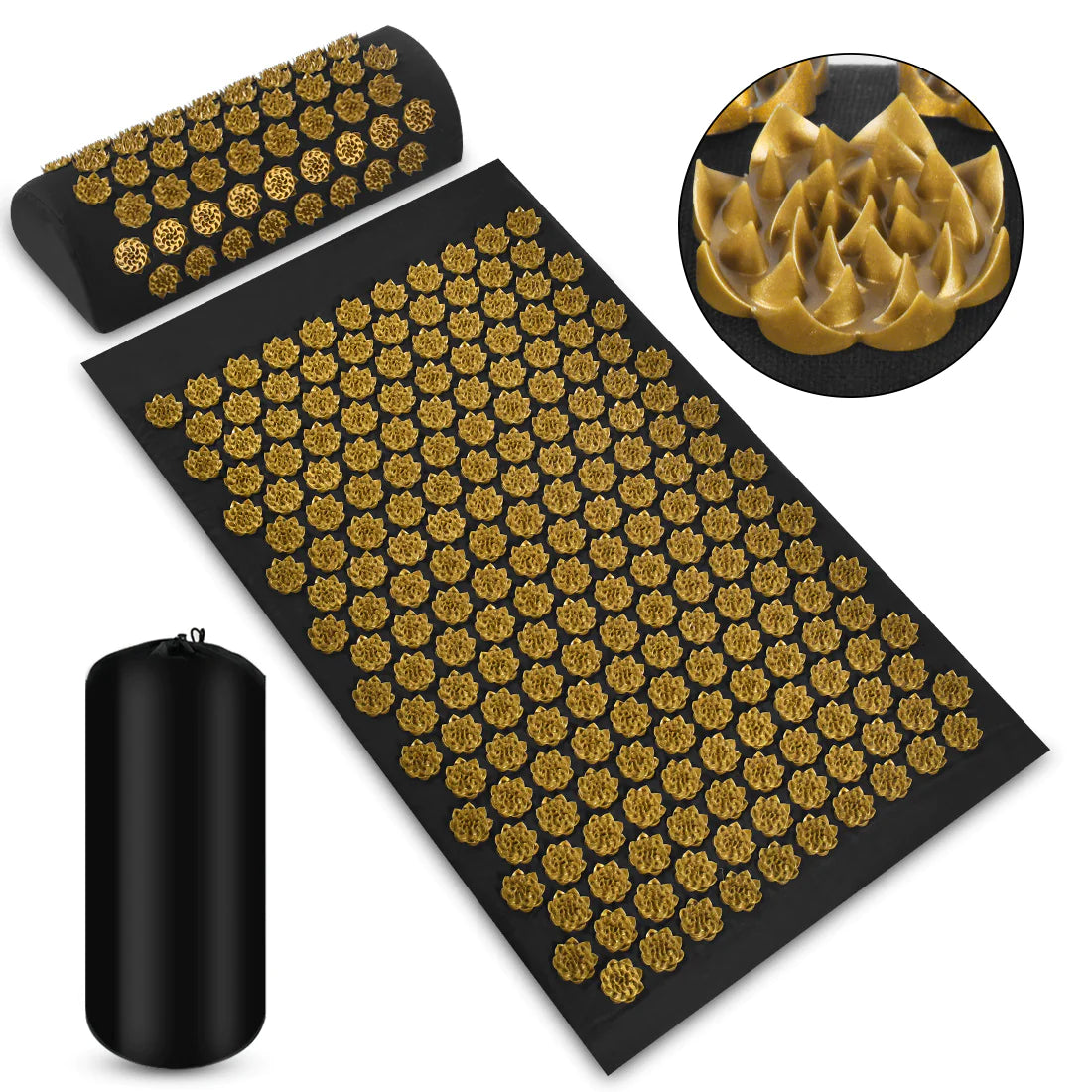 TrueVibe Acupressure Mat & Pillow Set – Natural Stress & Pain Relief (Ships in 8 Days)